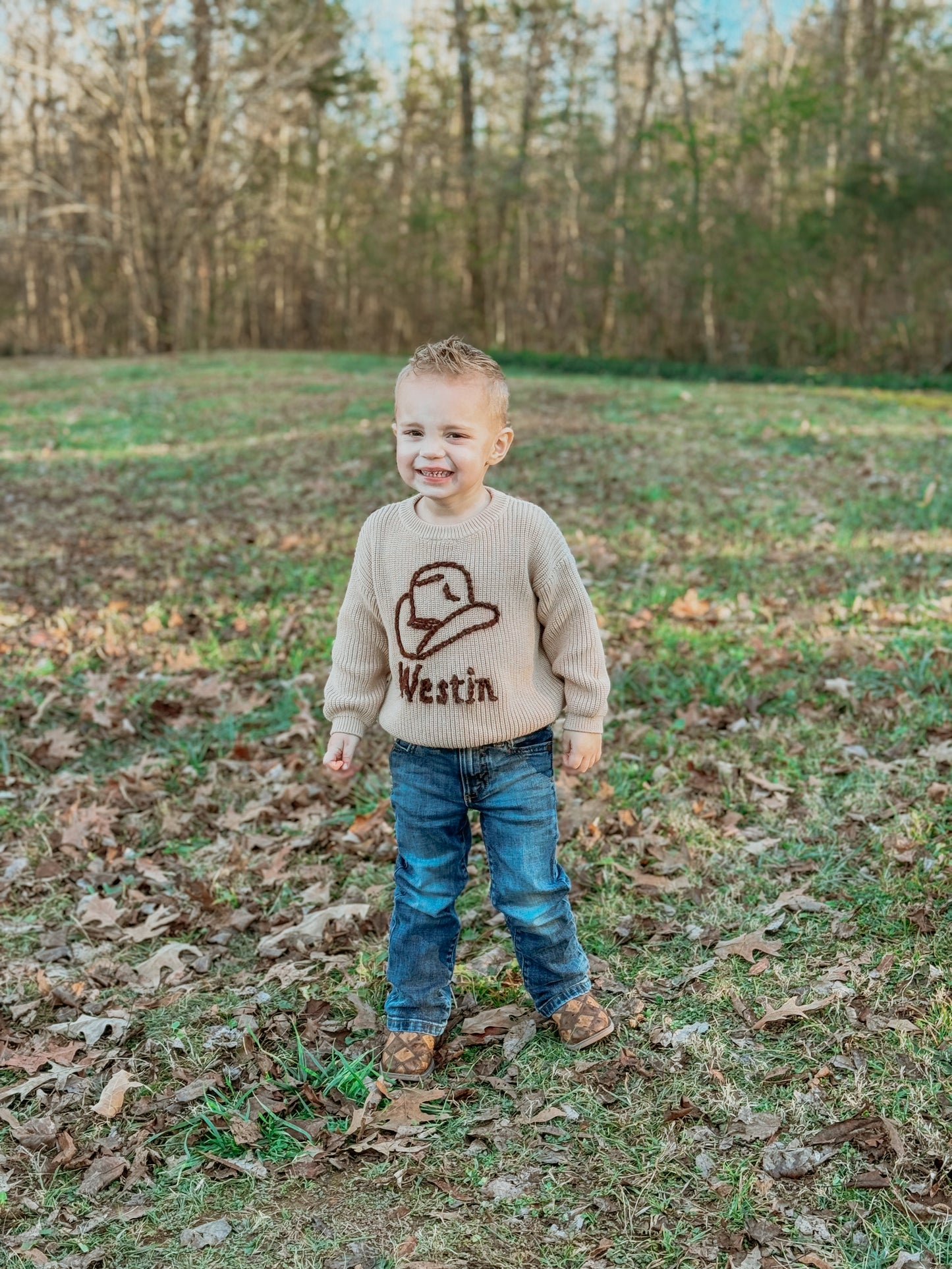 Custom Cowboy Hat Sweater