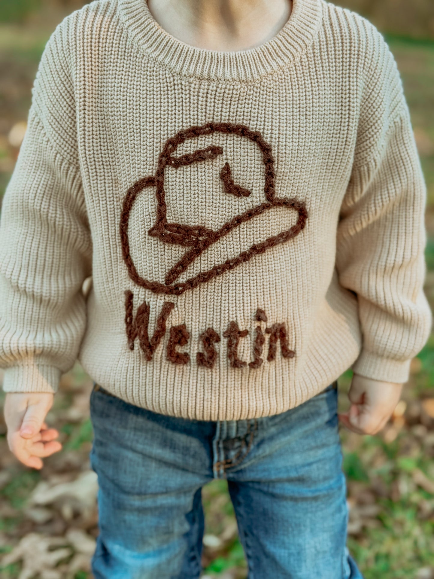 Custom Cowboy Hat Sweater