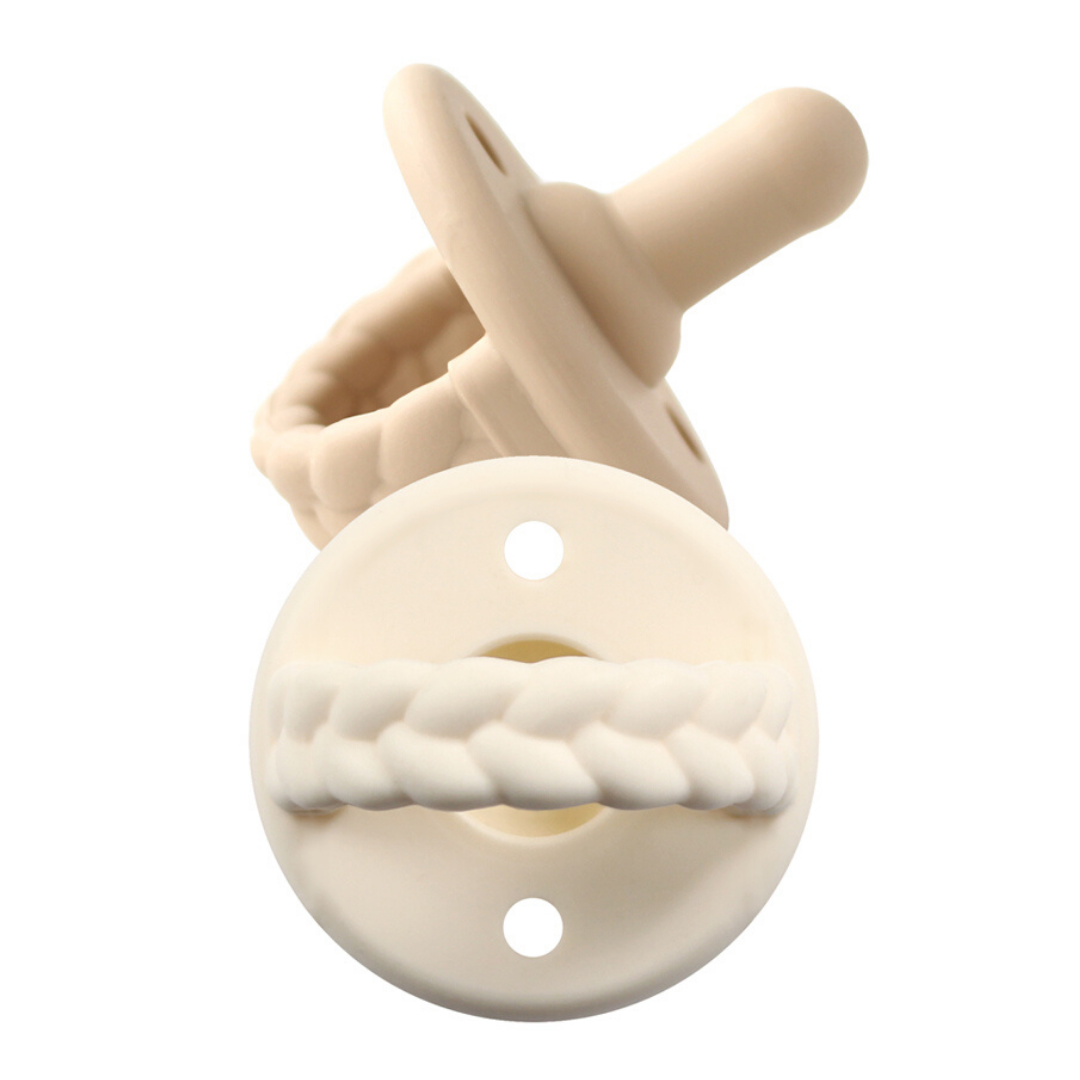 *NEW SIZE* Sweetie Soother™ Pacifier Sets (2-pack): 6-18 M Pink Bows