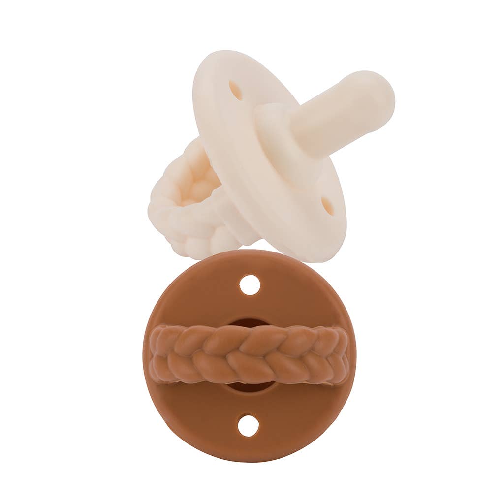 *NEW SIZE* Sweetie Soother™ Pacifier Sets (2-pack): 6-18 M Pink Bows