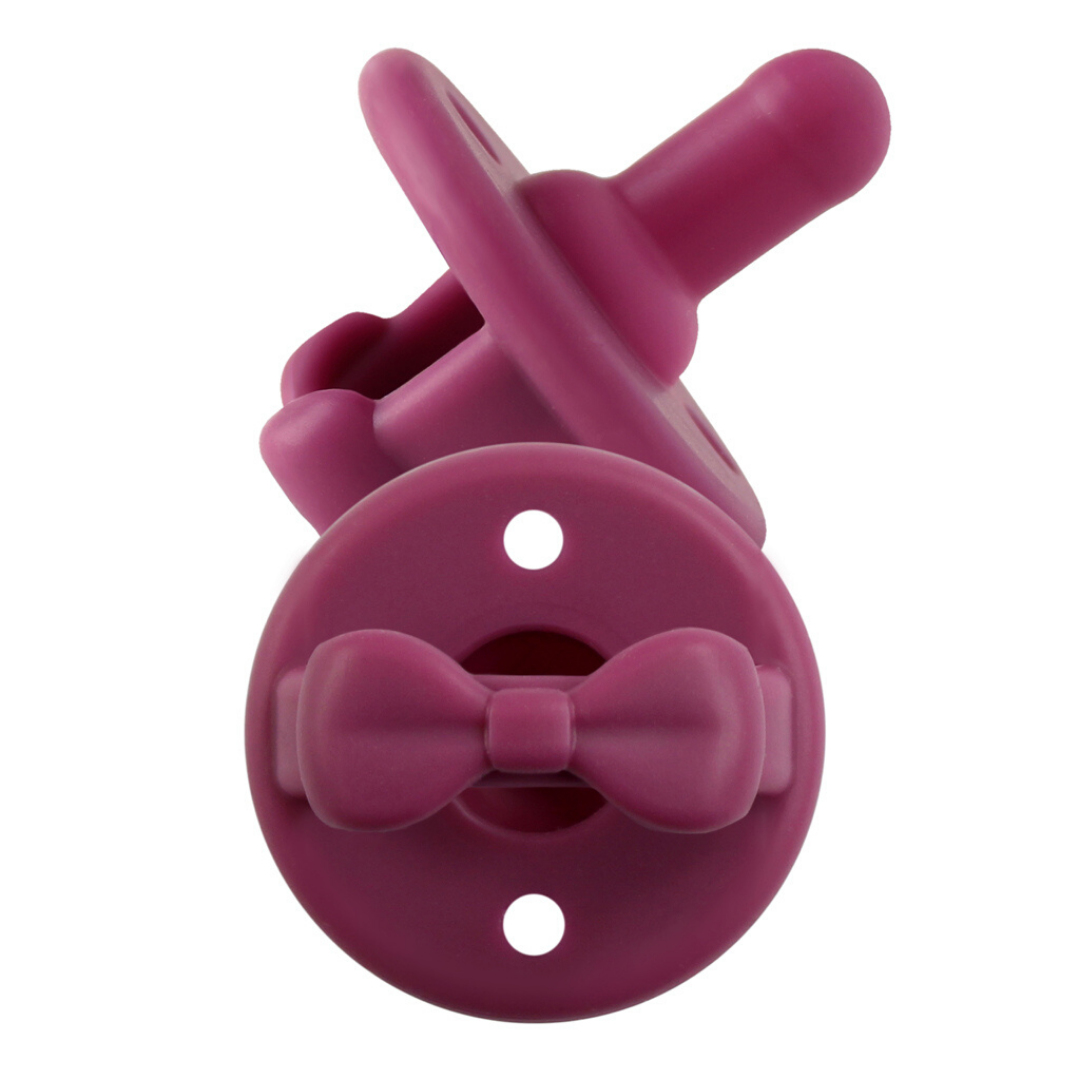 *NEW SIZE* Sweetie Soother™ Pacifier Sets (2-pack): 6-18 M Pink Bows
