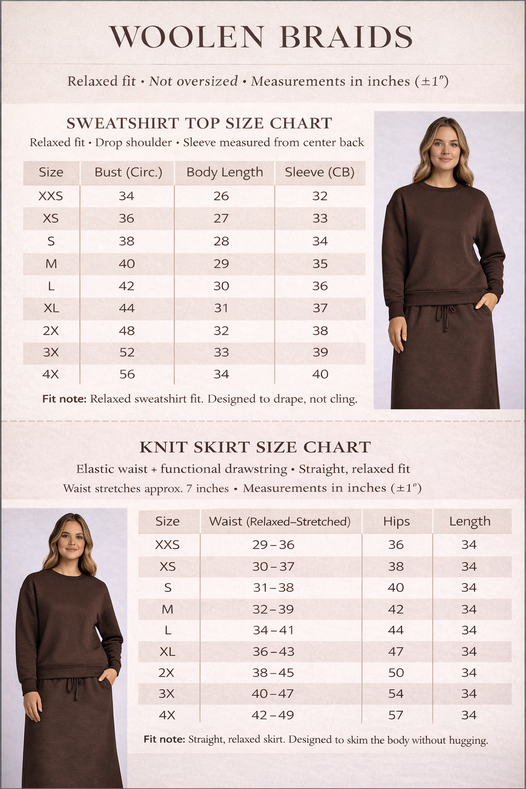 ✨Preorder✨ Blue Haven Sweatshirt/Skirt Set