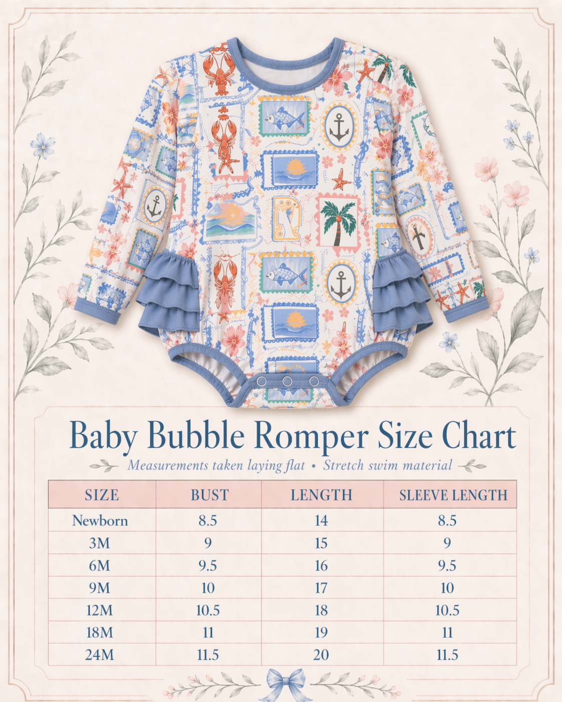 Baby Girls Shoreline Charm Bubble PREORDER