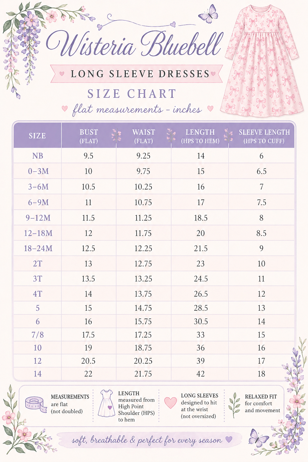 Girls Elowen Blue Dress- PREORDER
