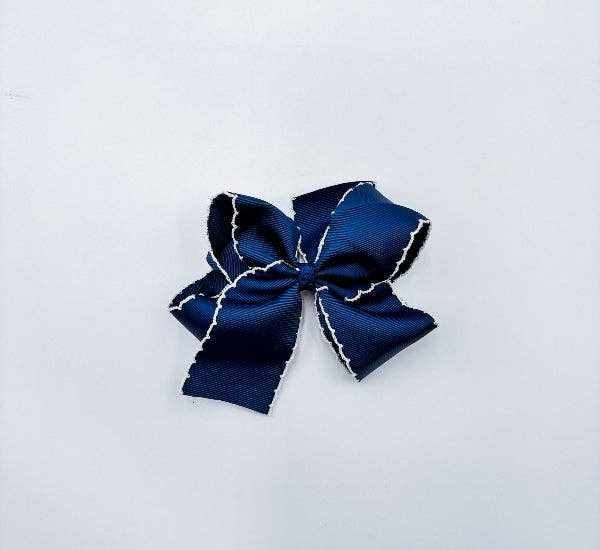 Bows - Large: White w/ White trim