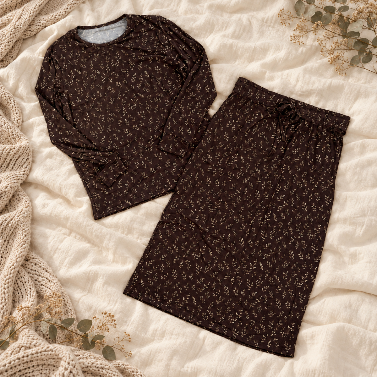 Espresso Botanica Bamboo Loungewear Set