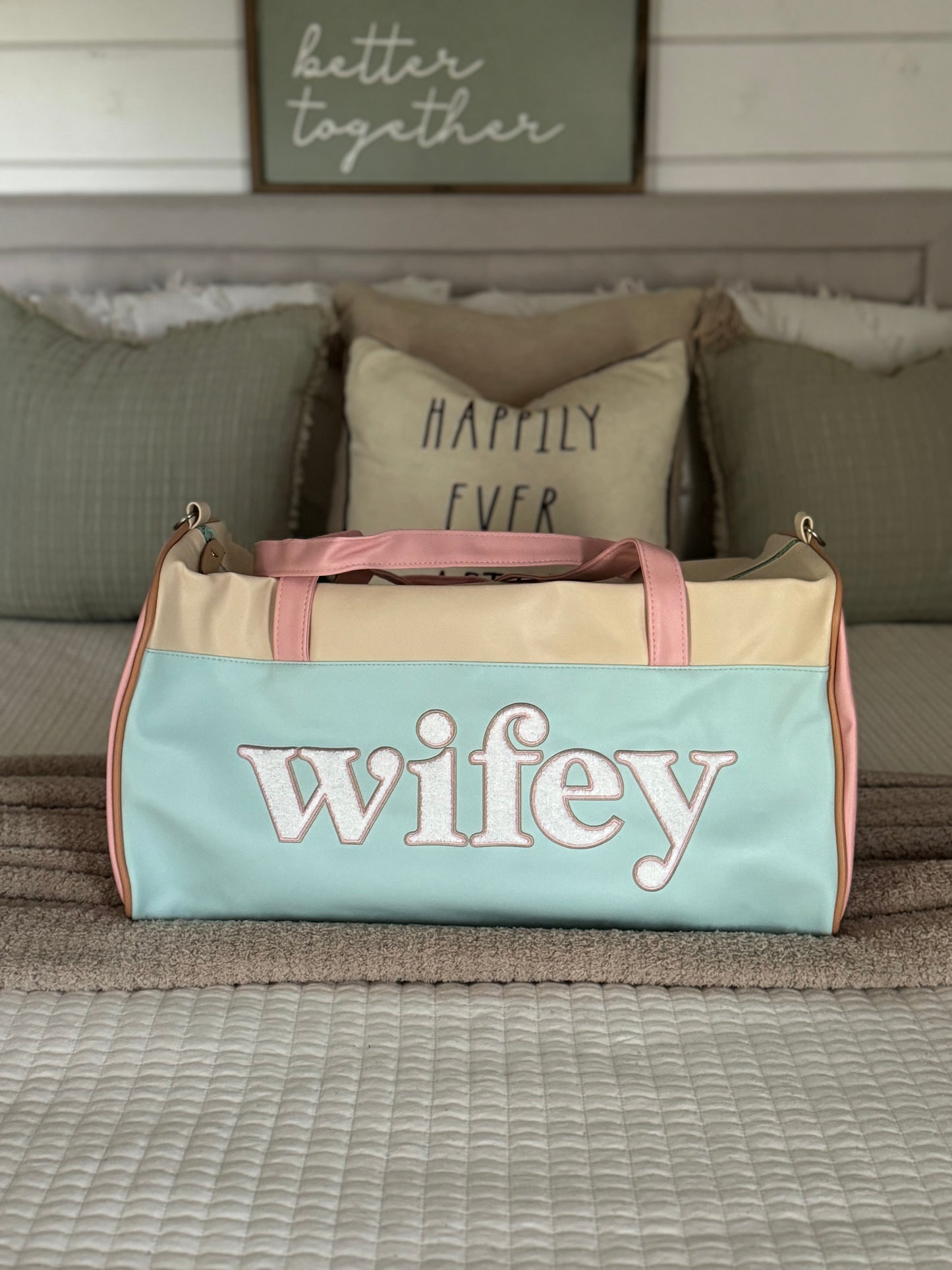 wifey weekender bag