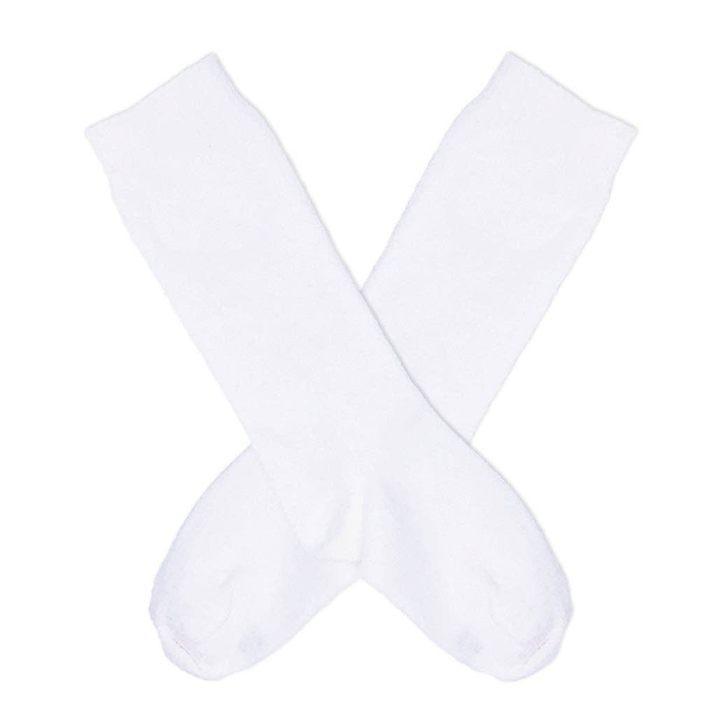 White Knee Socks: Newborn