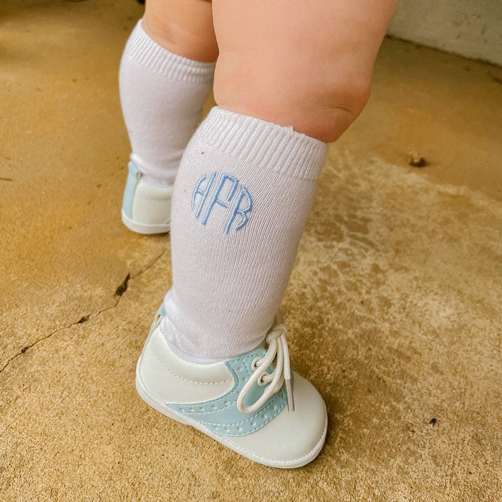 White Knee Socks: Infant