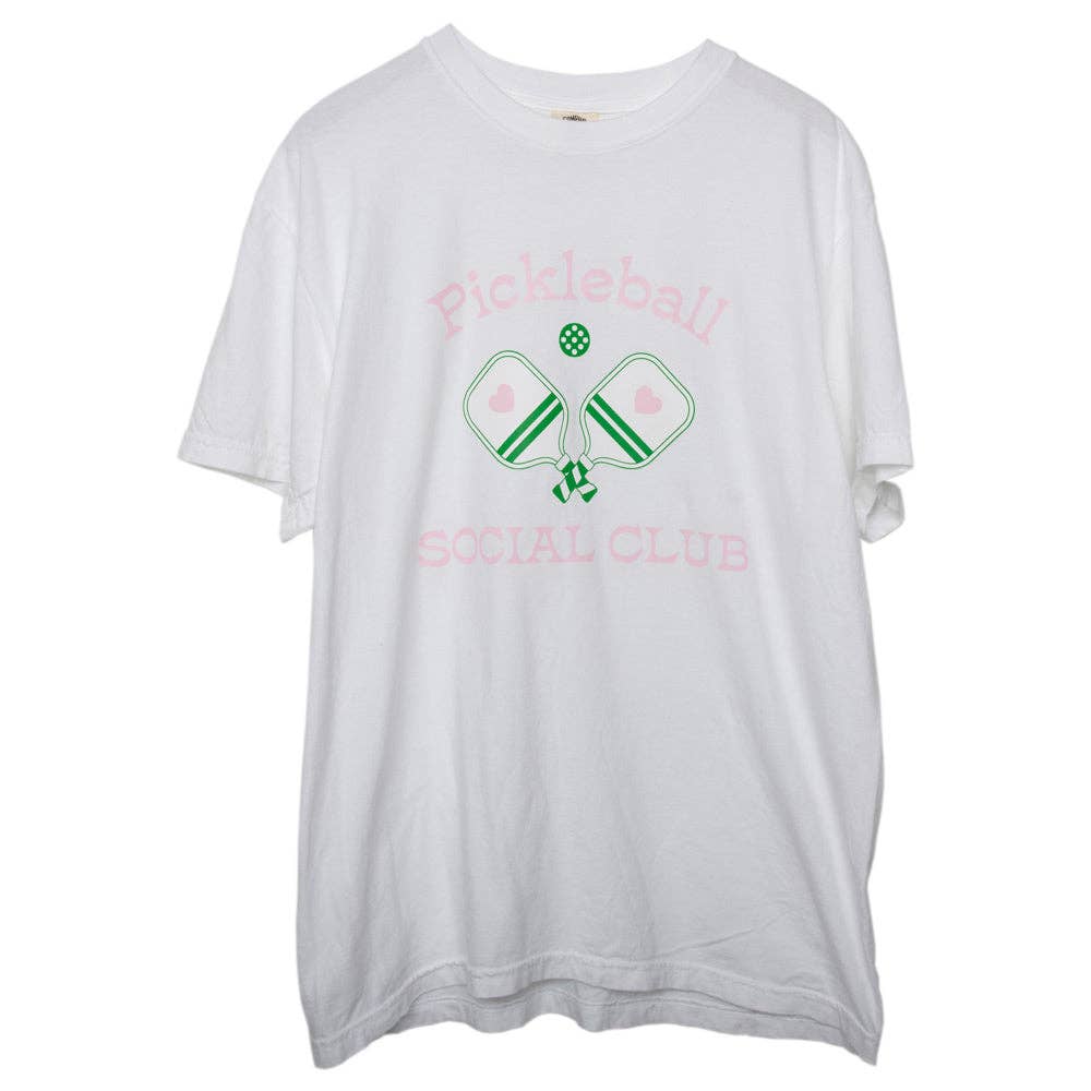 Pickleball Social Club Wholesale Graphic Tee Women's: Emerald / S