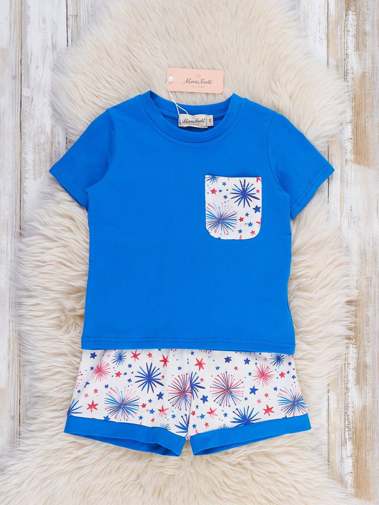 Fireworks & Freedom Outfit: XL(5yrs)
