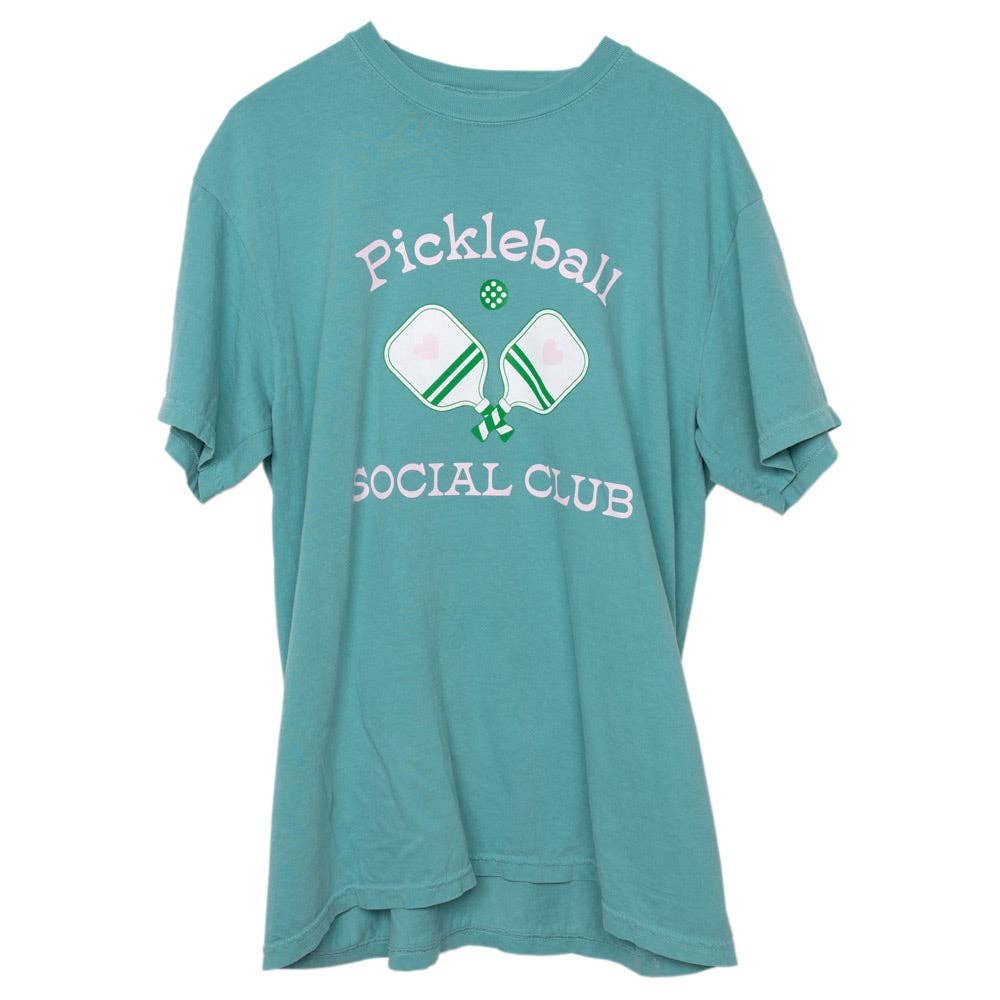 Pickleball Social Club Wholesale Graphic Tee Women's: Emerald / S