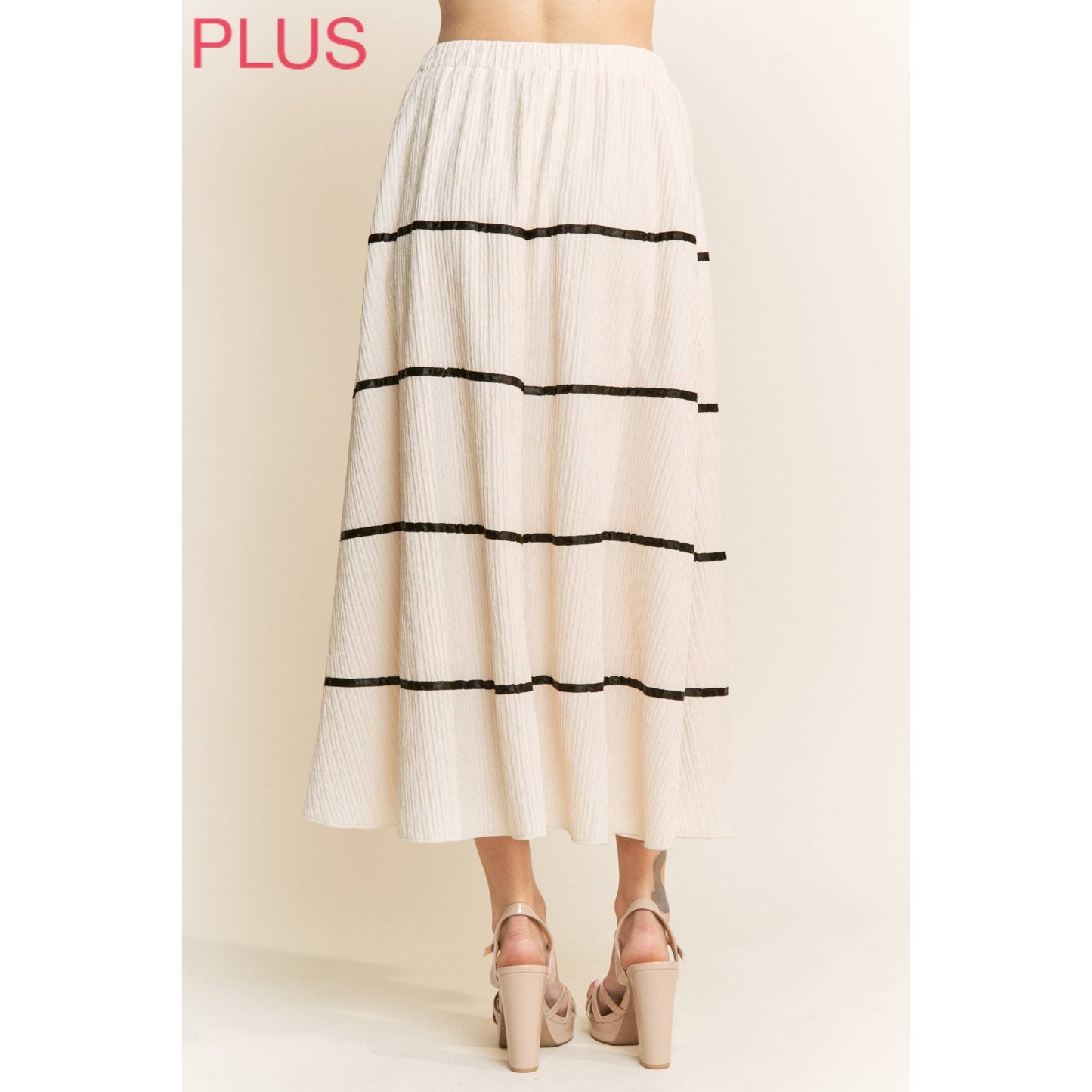 Chantilly Bow-Tier Maxi Skirt
