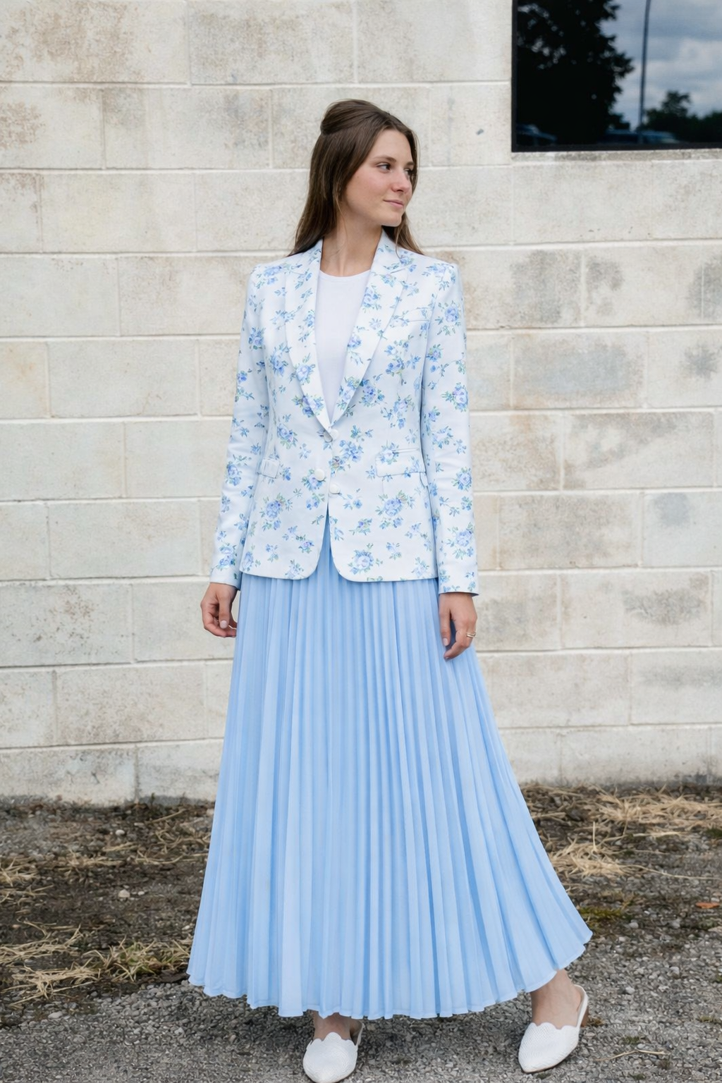 Porcelain Bloom Blazer