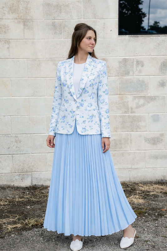 Porcelain Bloom Blazer