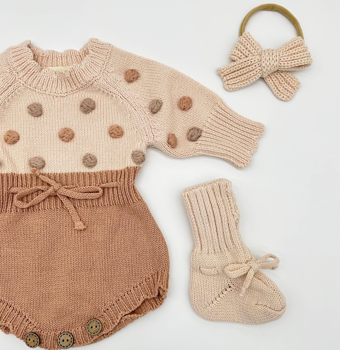 Lottie Dot Knit Romper
