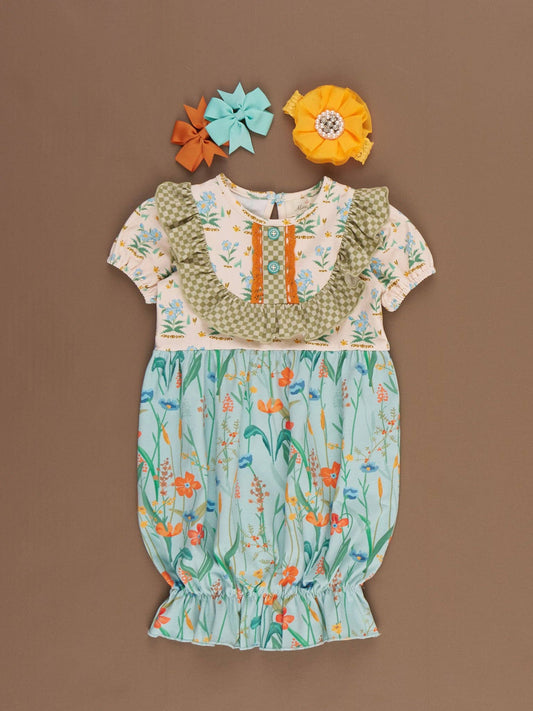 Into the Meadows Ruffle Gown: 3/6MOS