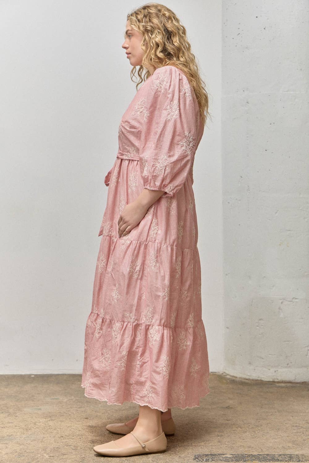 Plus Size Sky Bloom Maxi Dress