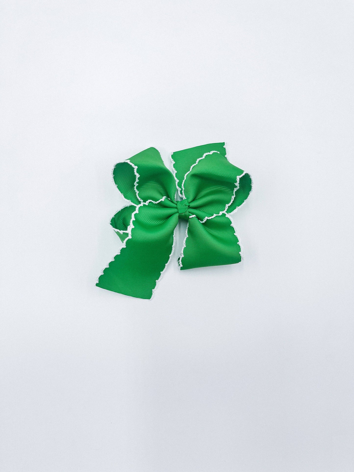 Bows - Large: White w/ White trim