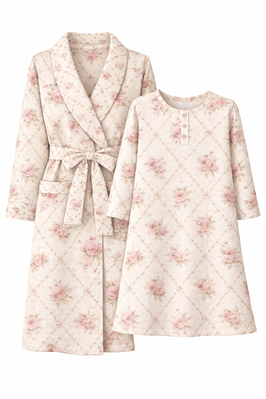 Vintage Rosette Manor Set (bamboo fabric)