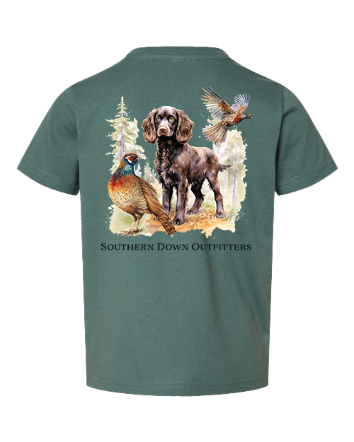 Pheasant Brittany Toddler Tee: 3T