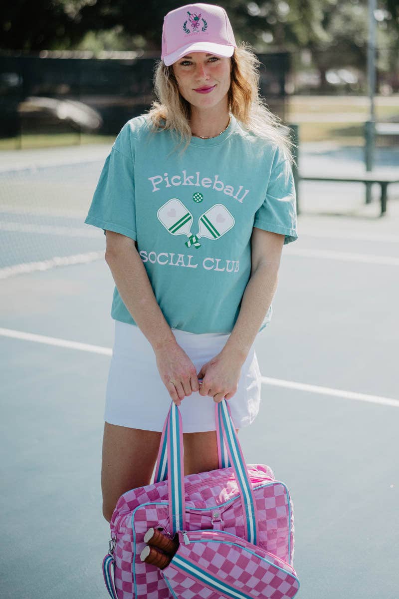 Pickleball Social Club Wholesale Graphic Tee Women's: Emerald / S