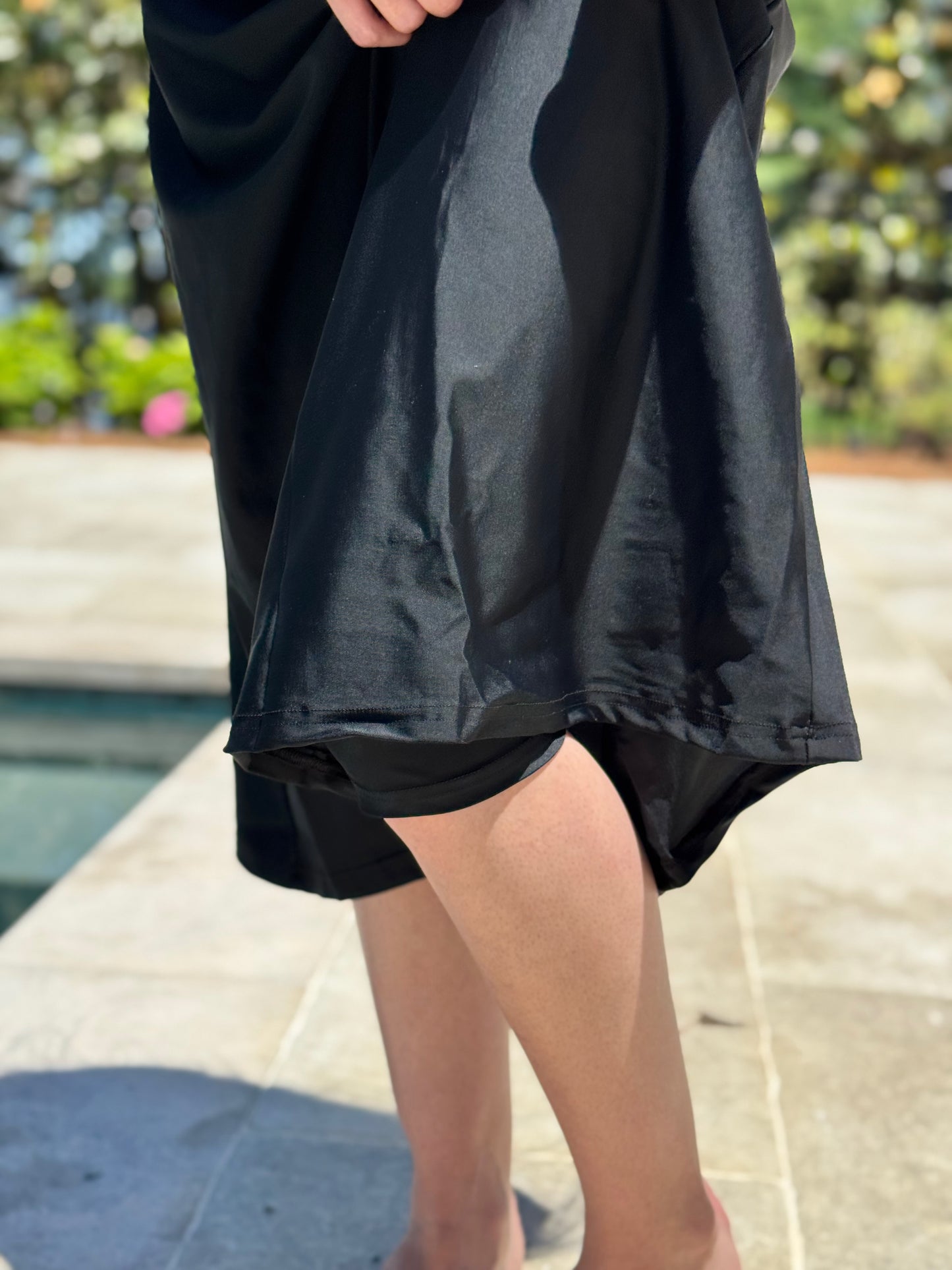 Ladies Black Swim/Athletic Skirt
