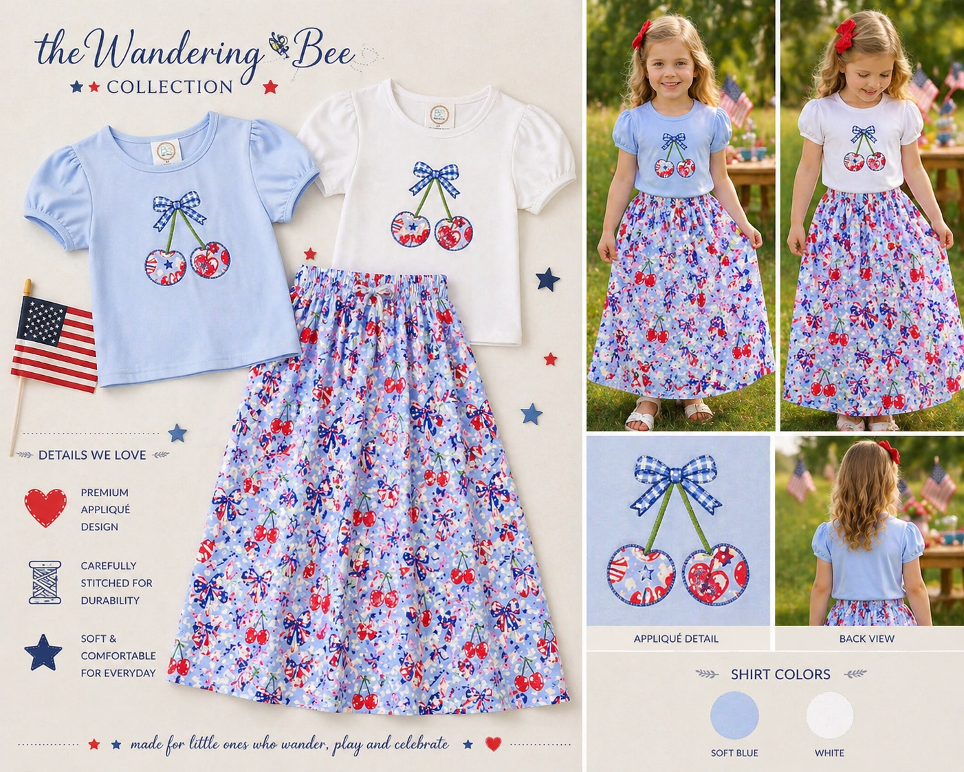 Americana Girls Play Skirts PREORDER