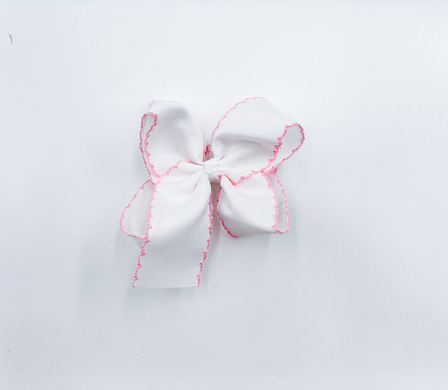 Bows - Large: White w/ White trim