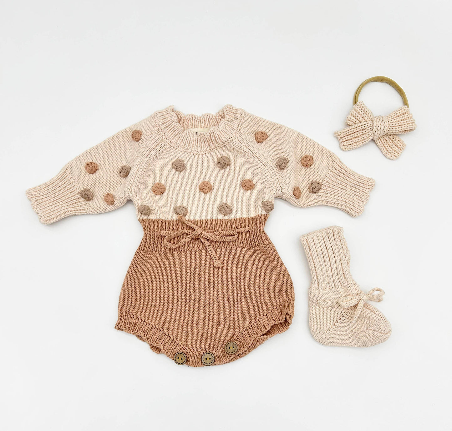 Lottie Dot Knit Romper