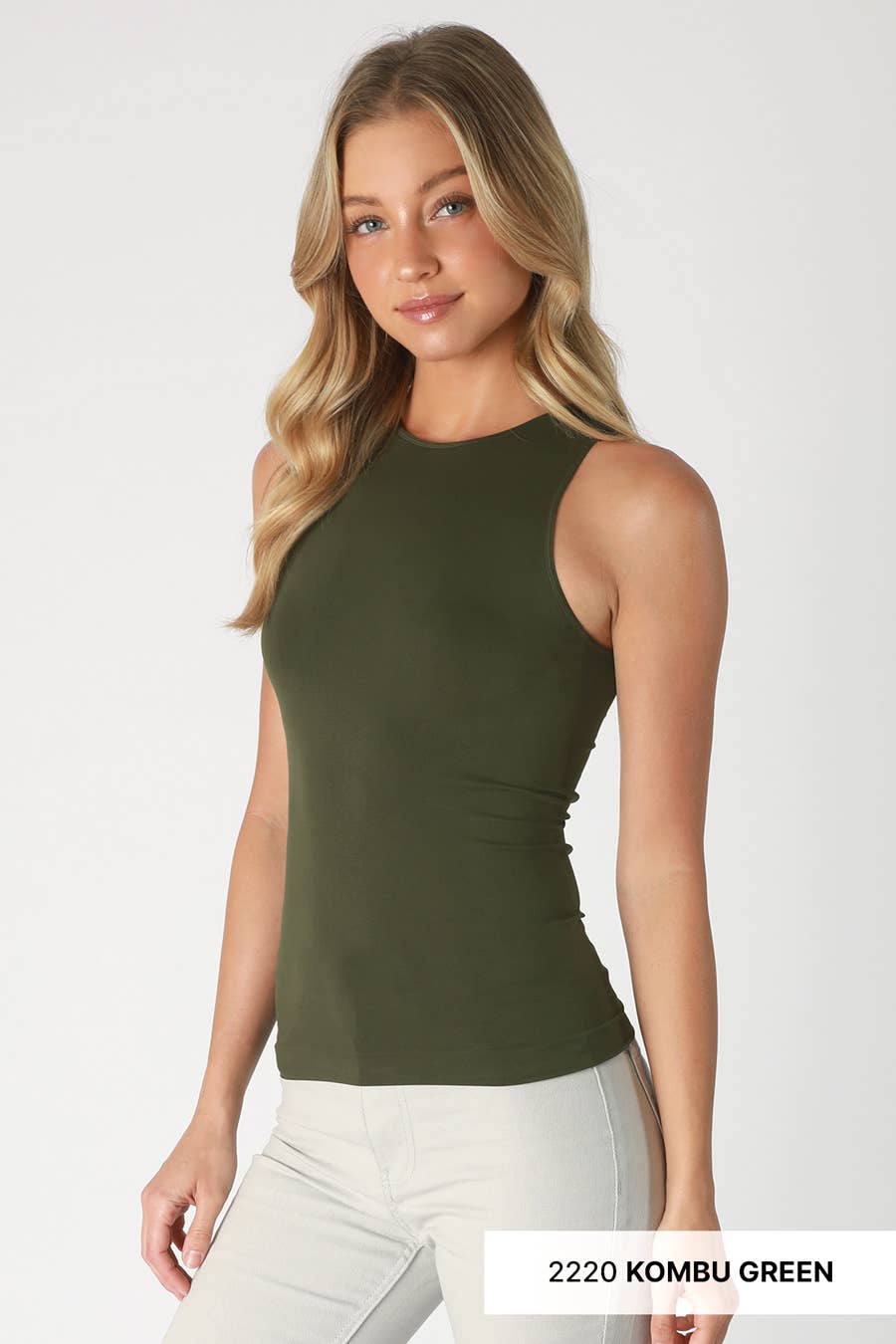 NS8320- Basic Jersey Tank : 07 White