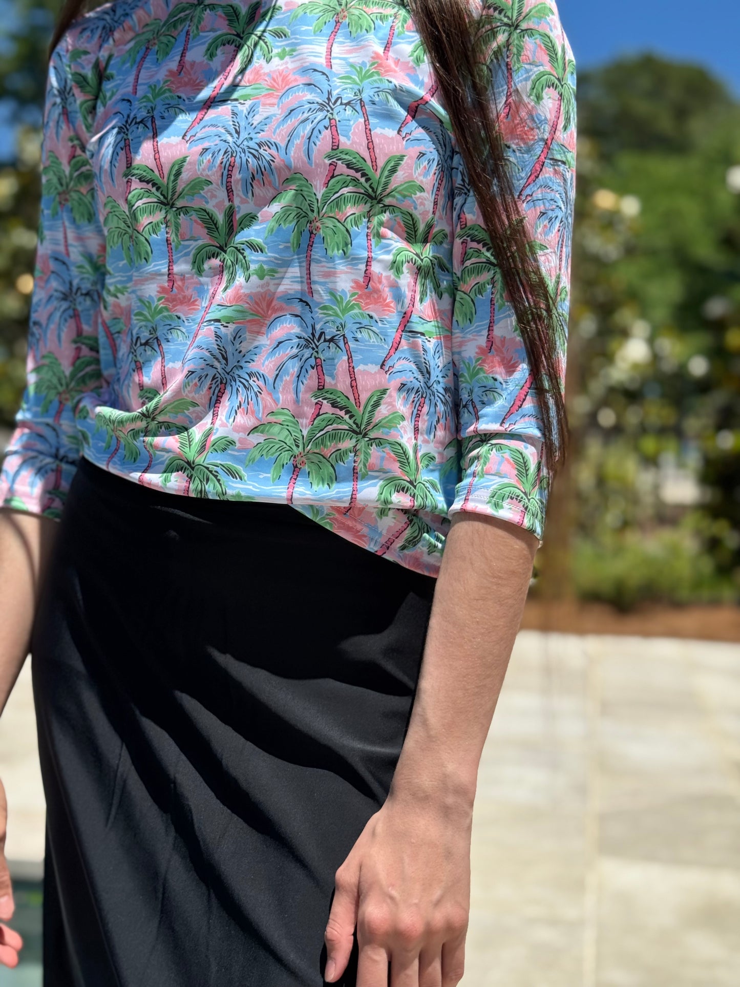 Ladies Tropical Swim Shirt