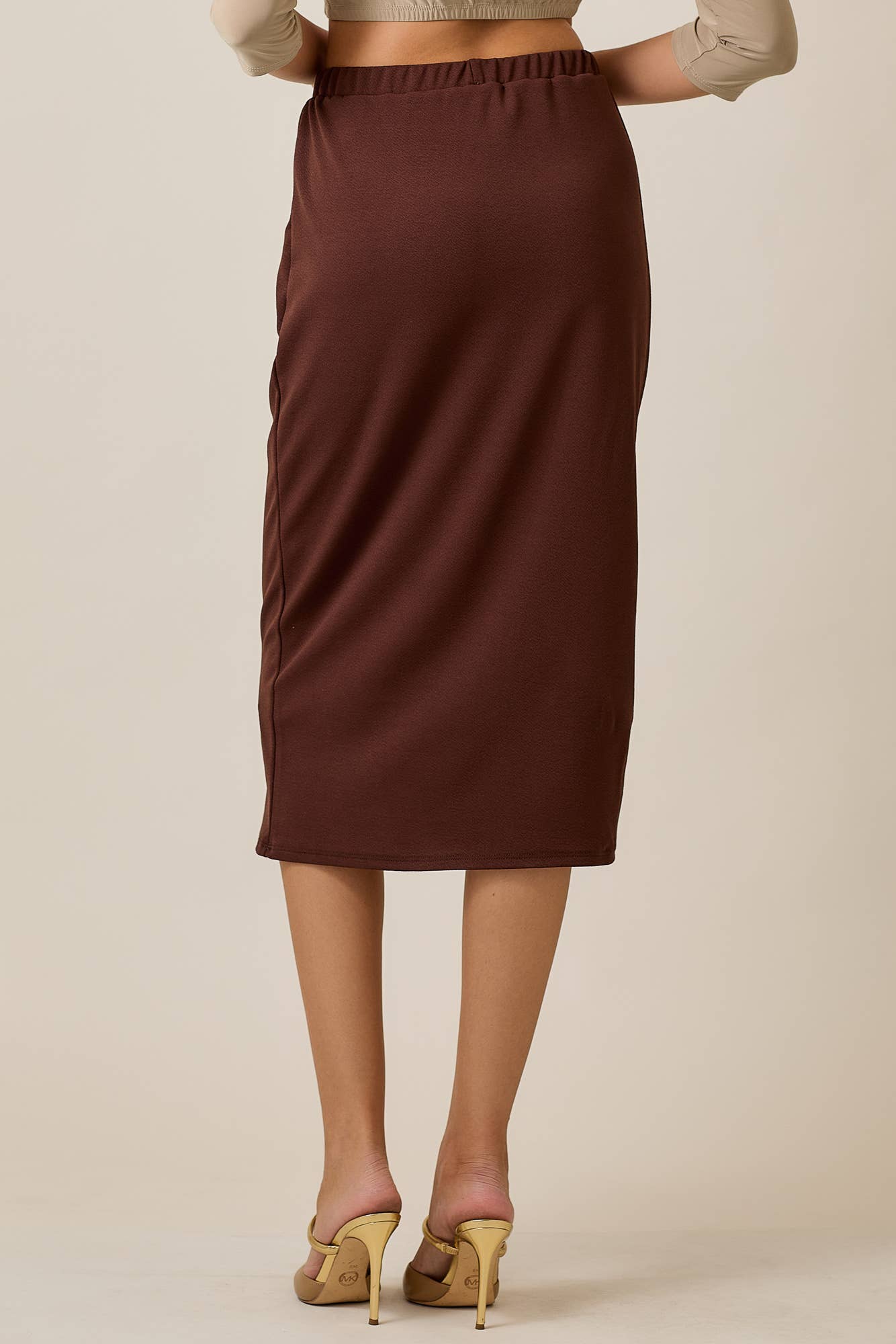 Choco Midi Pencil Skirt