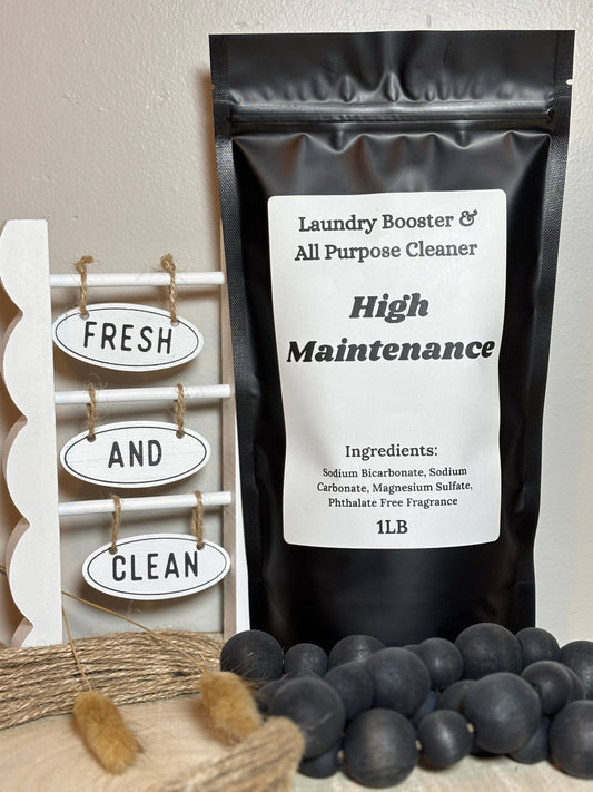 High Maintenance Laundry Powder & All Purpose Cleaner: 1 Ib