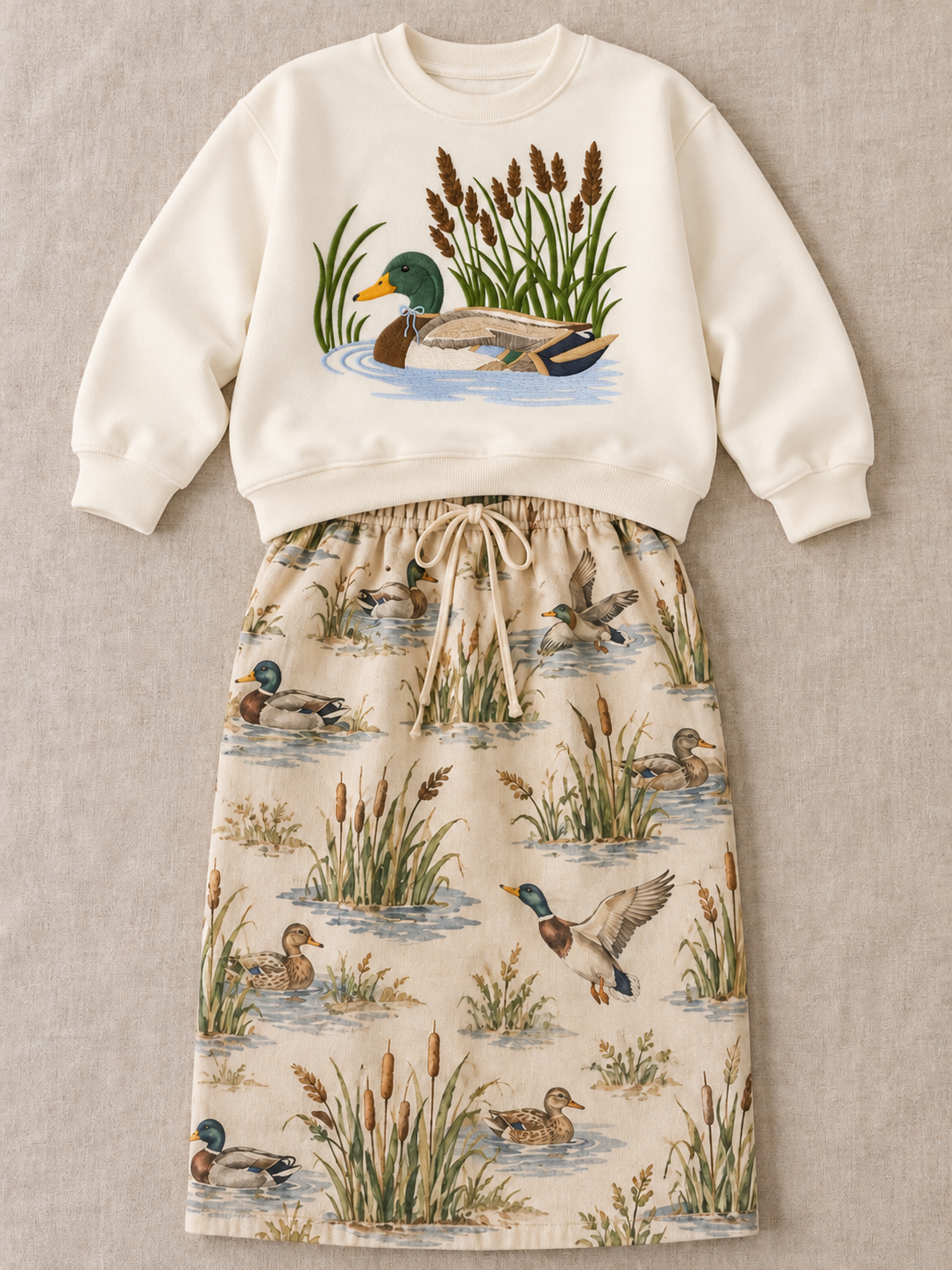 Mallard Meadow Embroidered Sweatshirt | Preorder