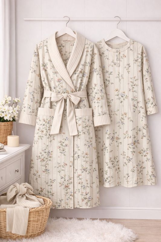 Heirloom Wildflower Stripe Set (bamboo fabric)