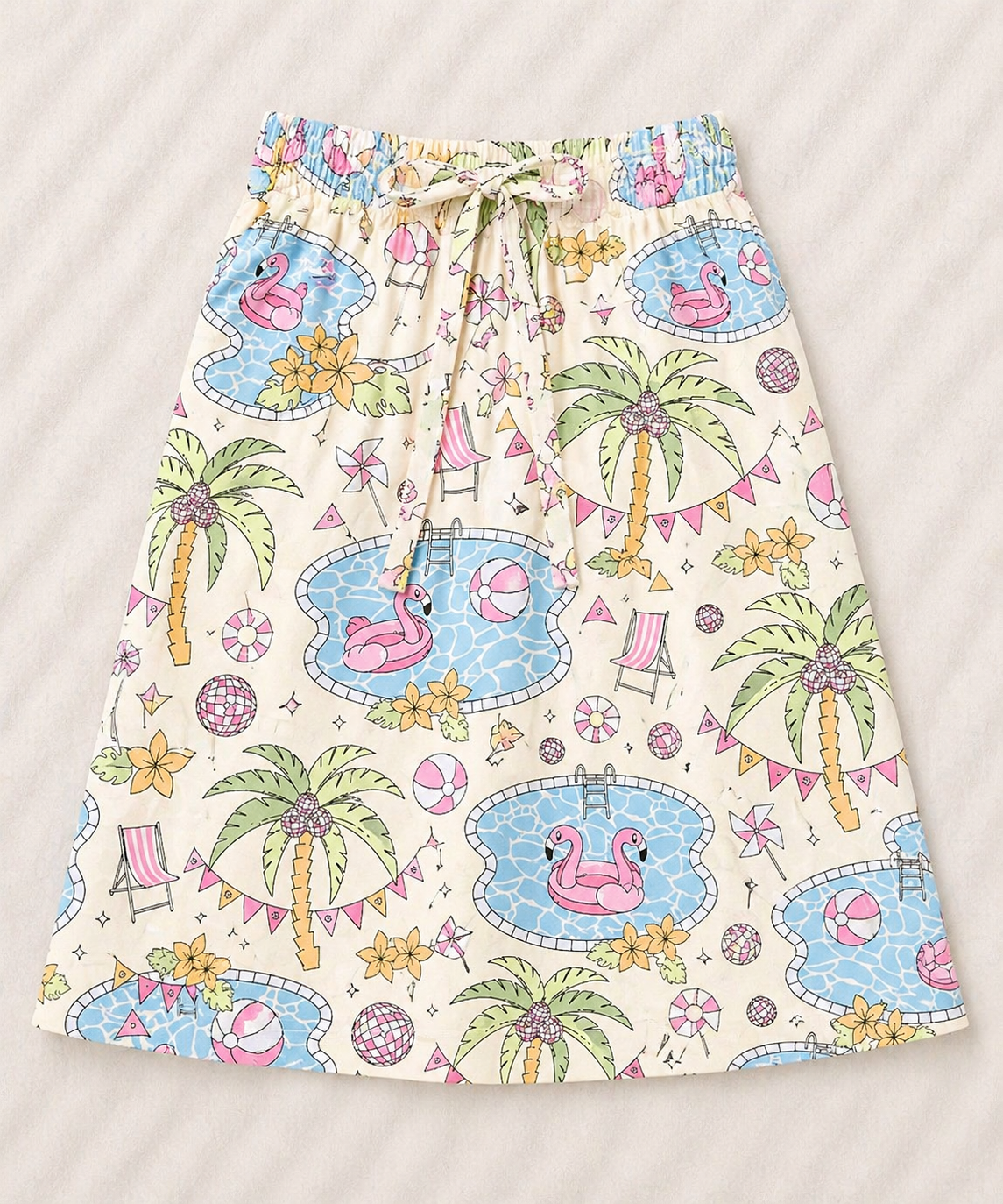 🦩Poolside Splash Appliqué Shirt 🦩