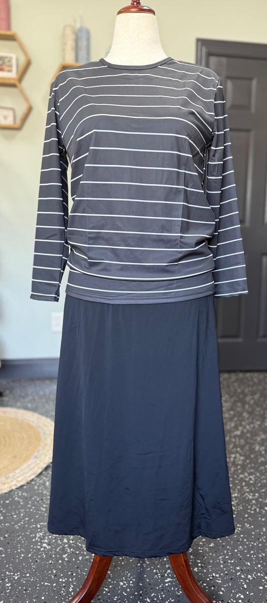 🕶️🤍Sylvie Stripe Swim/Athletic Top🤍🕶️