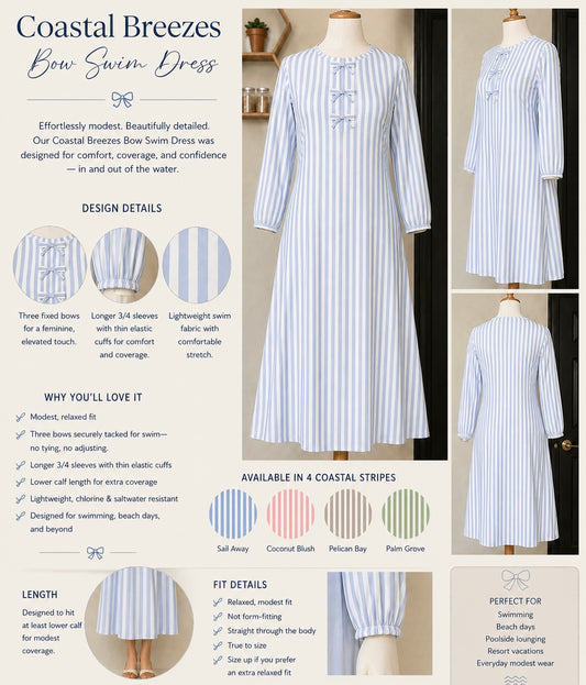 Coastal Breezes Swim Dress