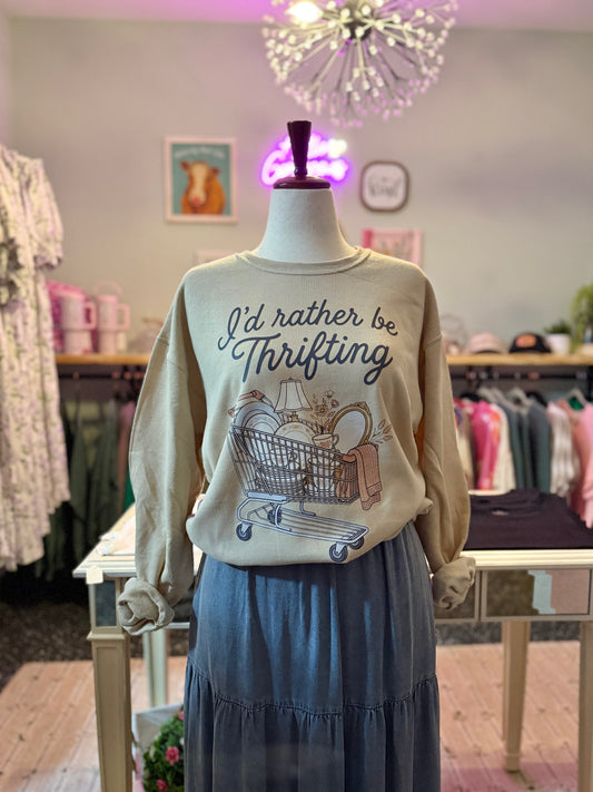 ✨I’d Rather Be Thrifting Sweatshirt