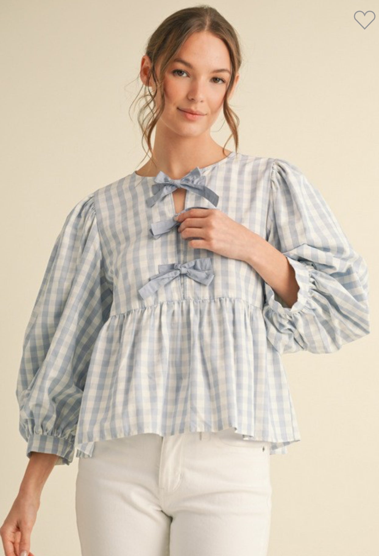 Peony Bleu Top