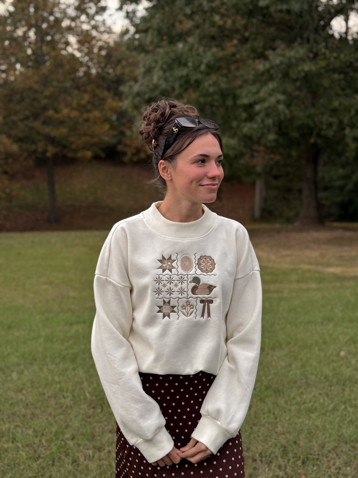 The Cottage Keepsake Embroidered Sweatshirt