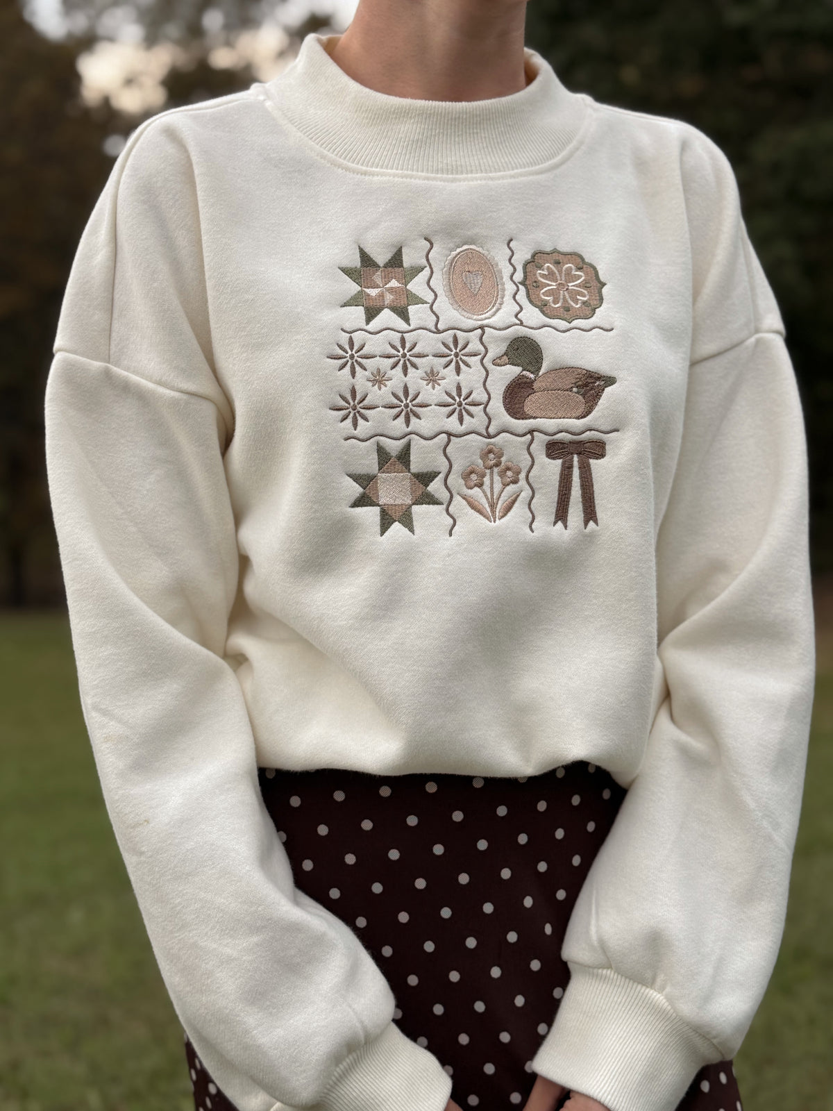 The Cottage Keepsake Embroidered Sweatshirt