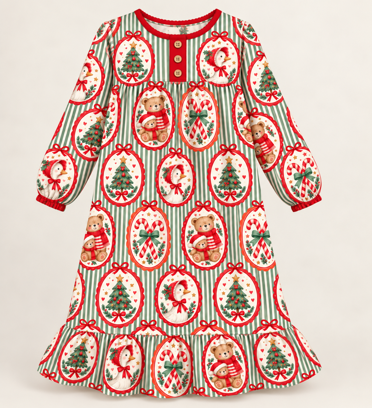 Merry & Vintage Christmas Gown- PREORDER