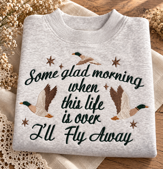 Some Glad Morning Embroidered Sweatshirt