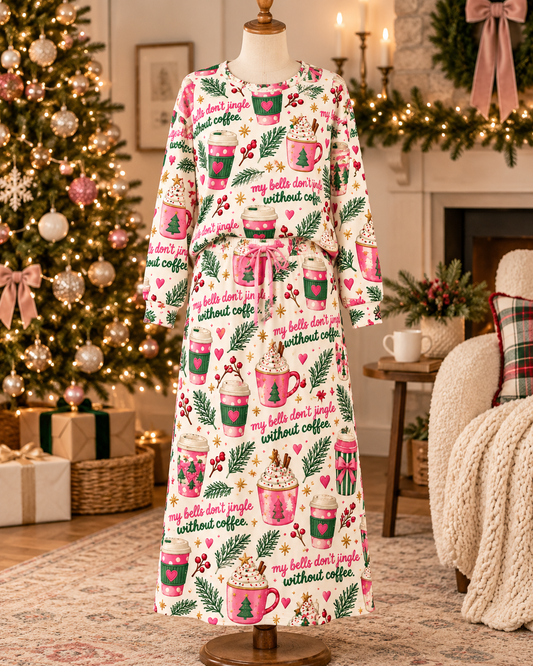 No Jingle No Java Loungewear Set- PREORDER