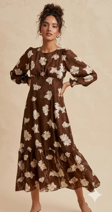 The Chessa Floral Tiered Dress
