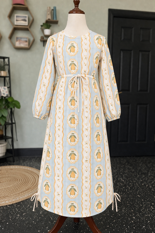 Girls Lemon Tuileries Swim Dress PREORDER