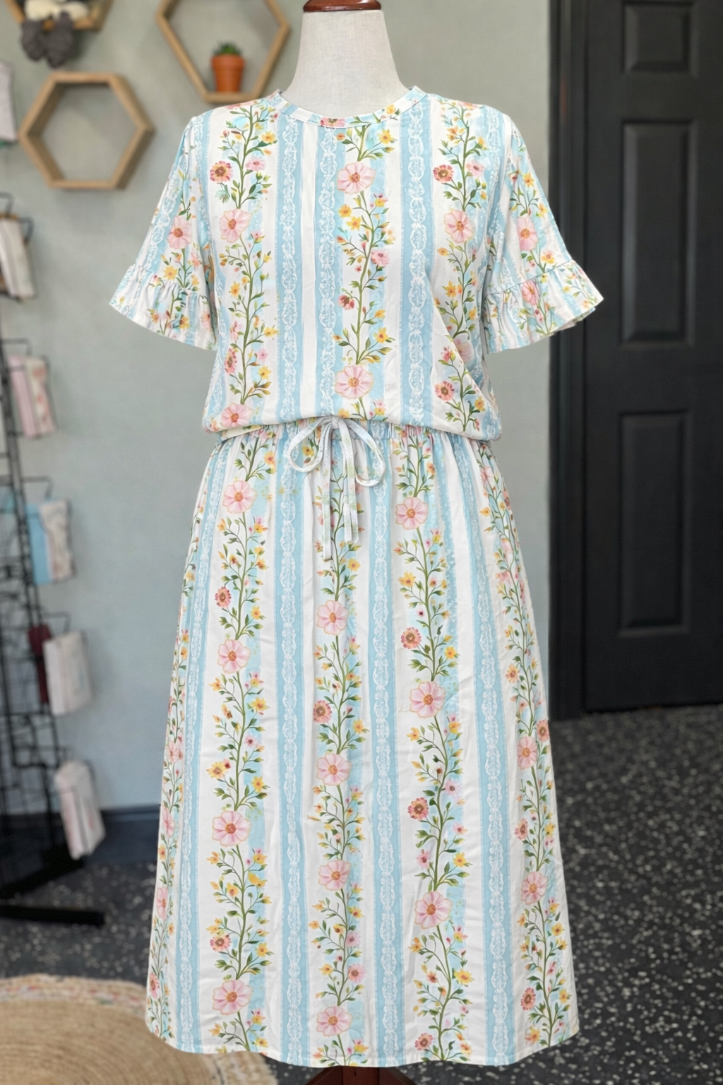 Lacey Meadow Short Sleeve Loungewear Set PREORDER