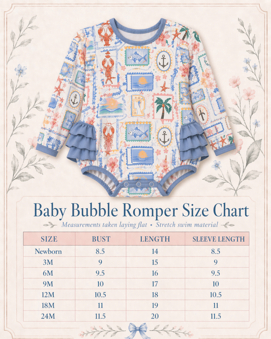 Baby Girls Shoreline Charm Bubble PREORDER